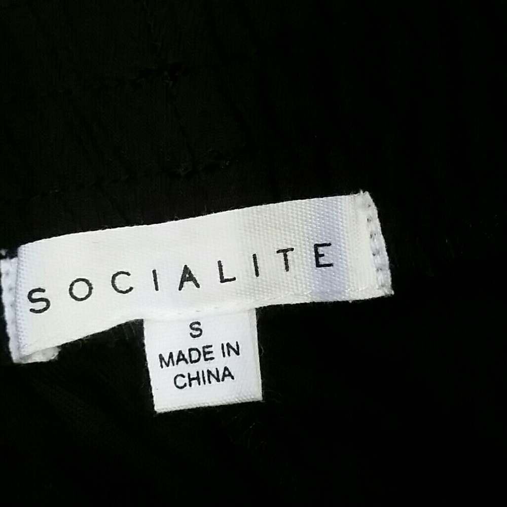 !SOLD!SOCIALITE Ankle Tie Pants black - Picture 5 of 8